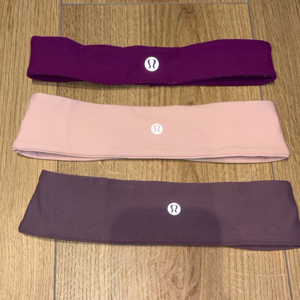 3 pack of lululemon headbands